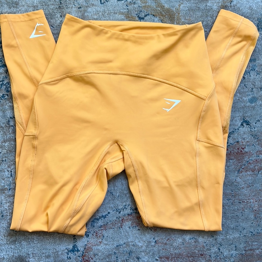 GYMSHARK leggings. High waisted, stretchy, and lightweight
